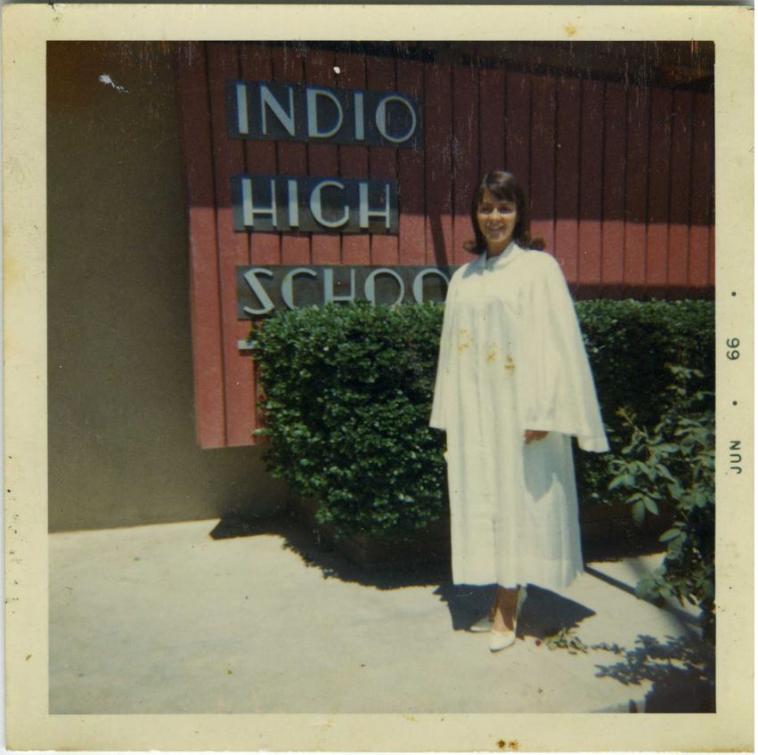 Silvia Henao at Indio High School, 1966