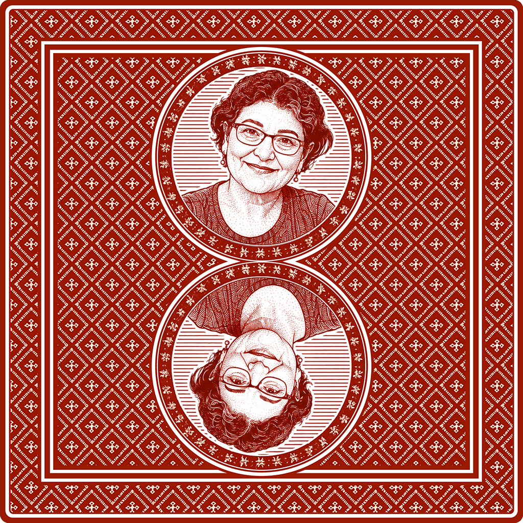 Red Memory Card with portrait of Ayse Isci