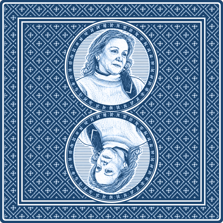 Blue Memory Card with portrait of Neriman Yilmaz