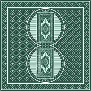 Green Memory Card with portrait of Cagla Diner