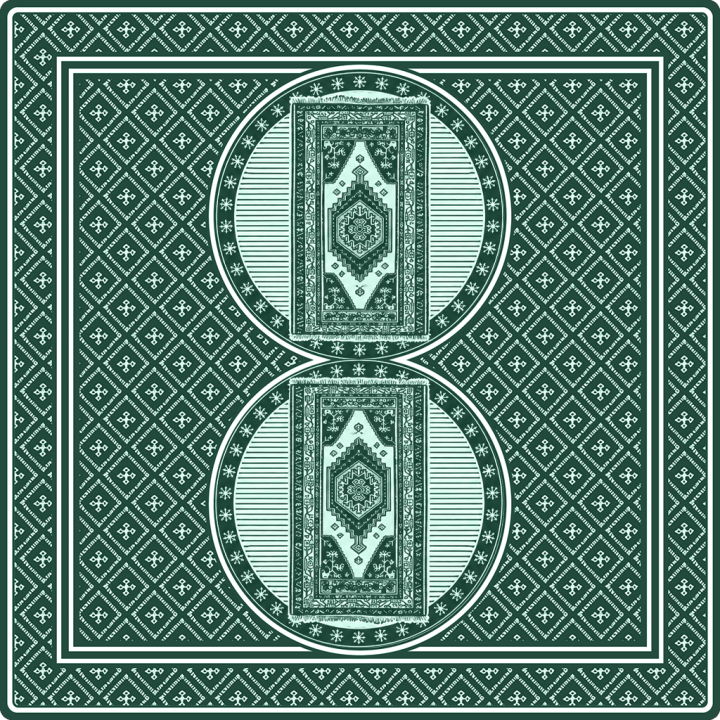 Green Memory Card with portrait of Cagla Diner