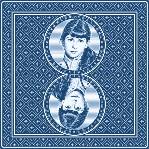 Blue Memory Card with portrait of Anastasia Walden