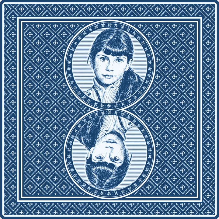 Blue Memory Card with portrait of Anastasia Walden
