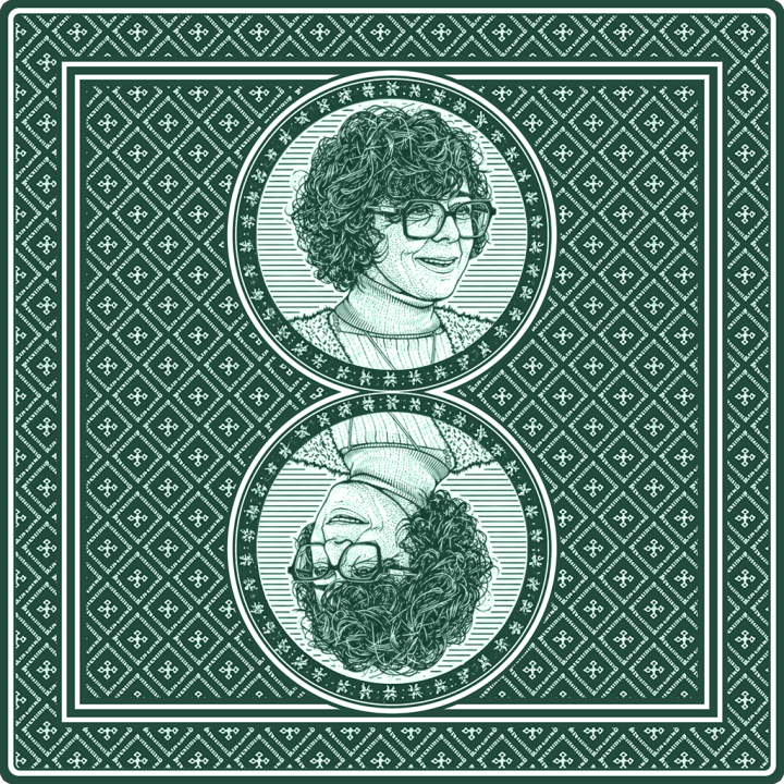Green Memory Card with portrait of Estrella