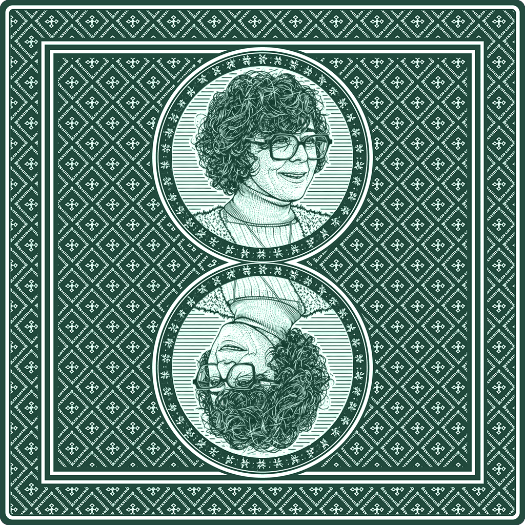 Green Memory Card with portrait of Estrella