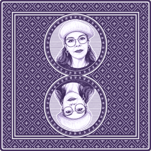 Purple Memory Card with portrait of Liliana