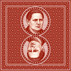 Red Memory Card with portrait of Krystyna Modrzewska