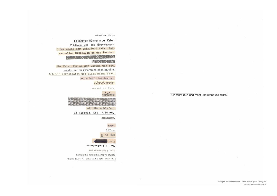 Collage of text snippets from offical letters