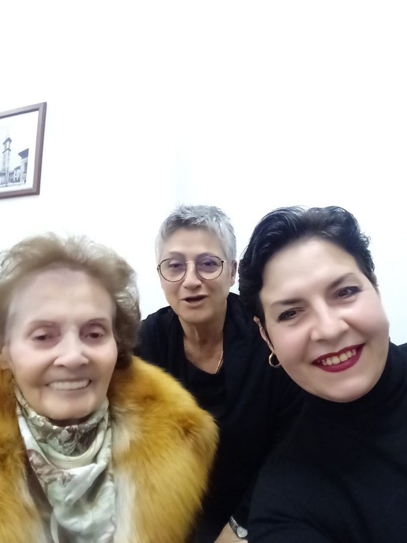 Liliana Dina and a friend