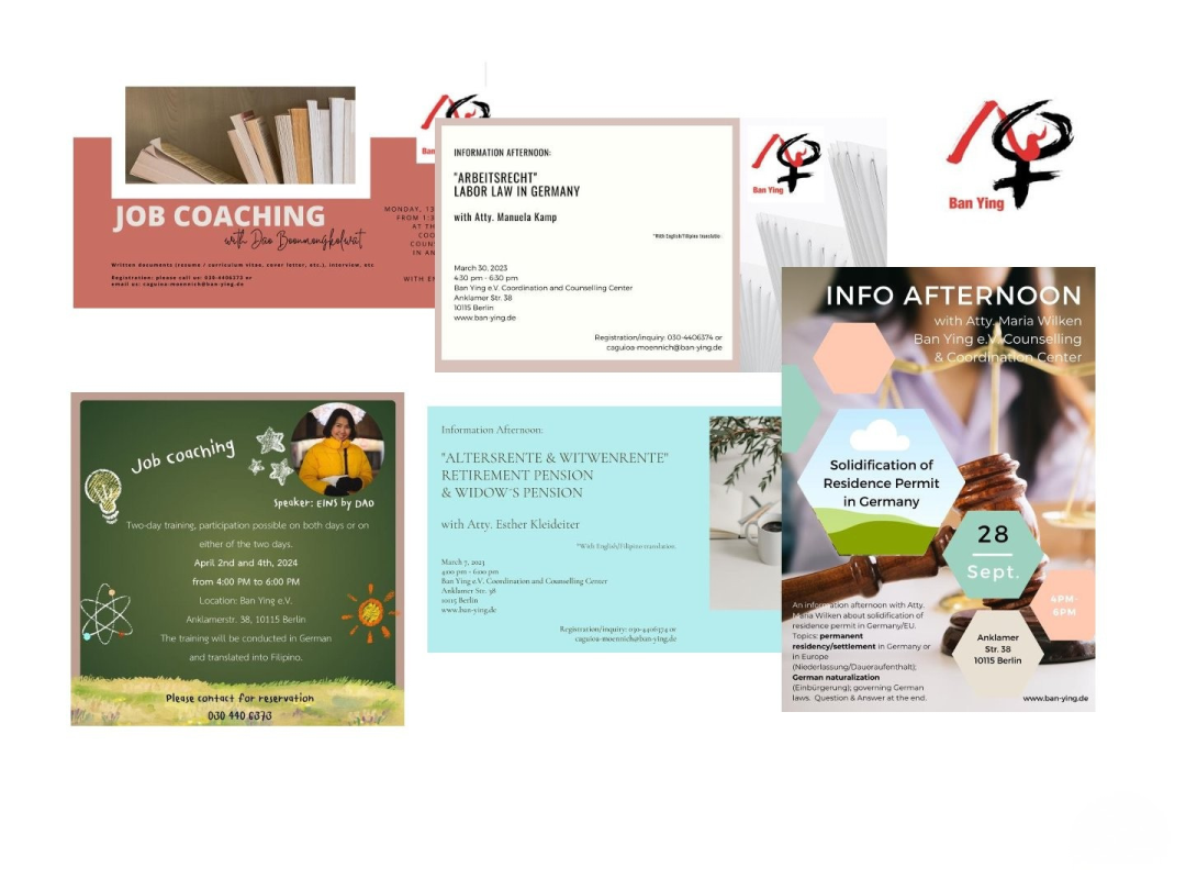 Collage of Infomaterial